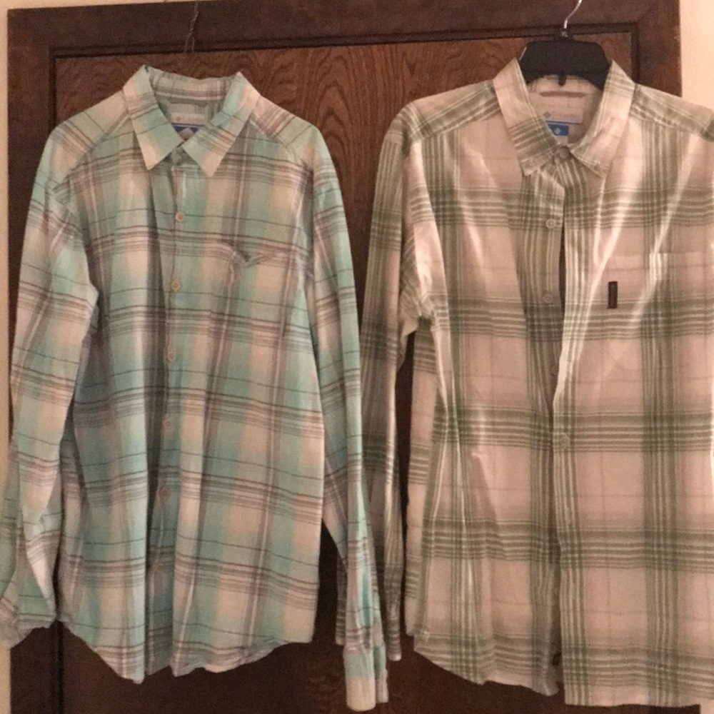 Two Columbia shirts
